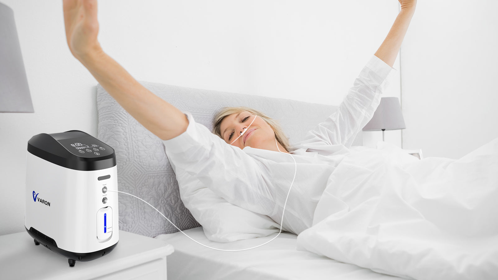 Dormir avec un concentrateur d’oxygène la nuit : Améliorez votre repos avec VARON