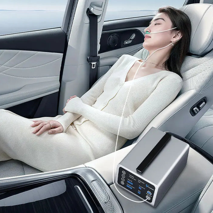 Concentrateur d'oxygène portable pour les déplacements : Utilisation pratique en voiture