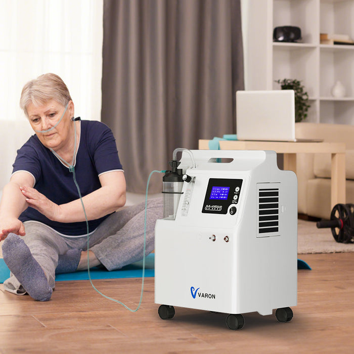 VARON Serene 5 5L Concentrateur d'oxygène continu à domicile , soins respiratoires complets, approuvé par la FDA
