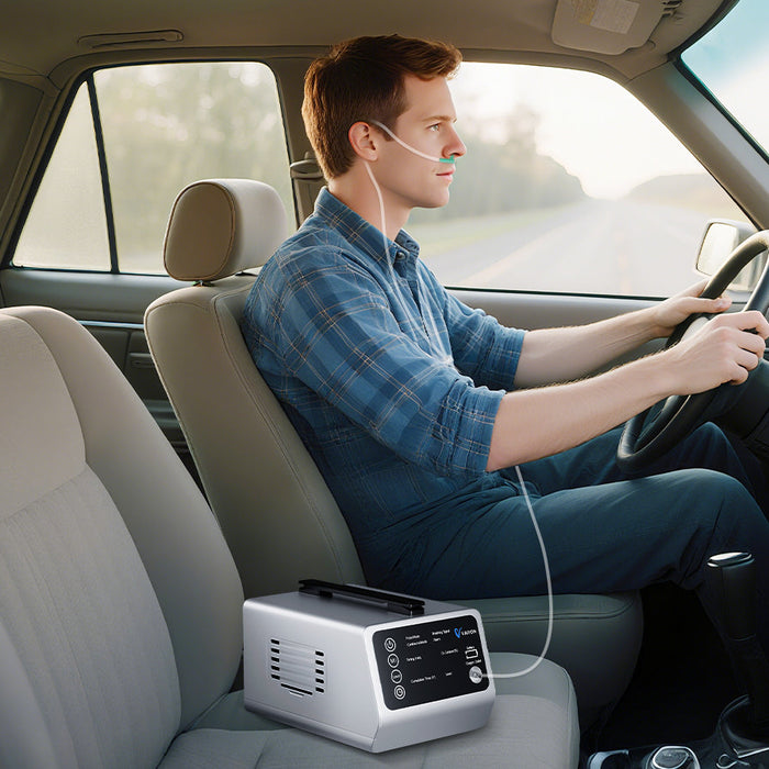 Voyagez en toute liberté avec le VARON VT-1 : confort et oxygène portable partout