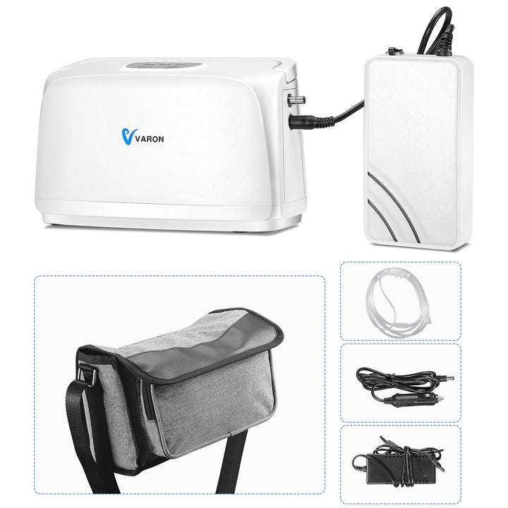 VARON 3L/min Portable Oxygen Concentrator VL-1 & Battery & Charger Bundle - VARON