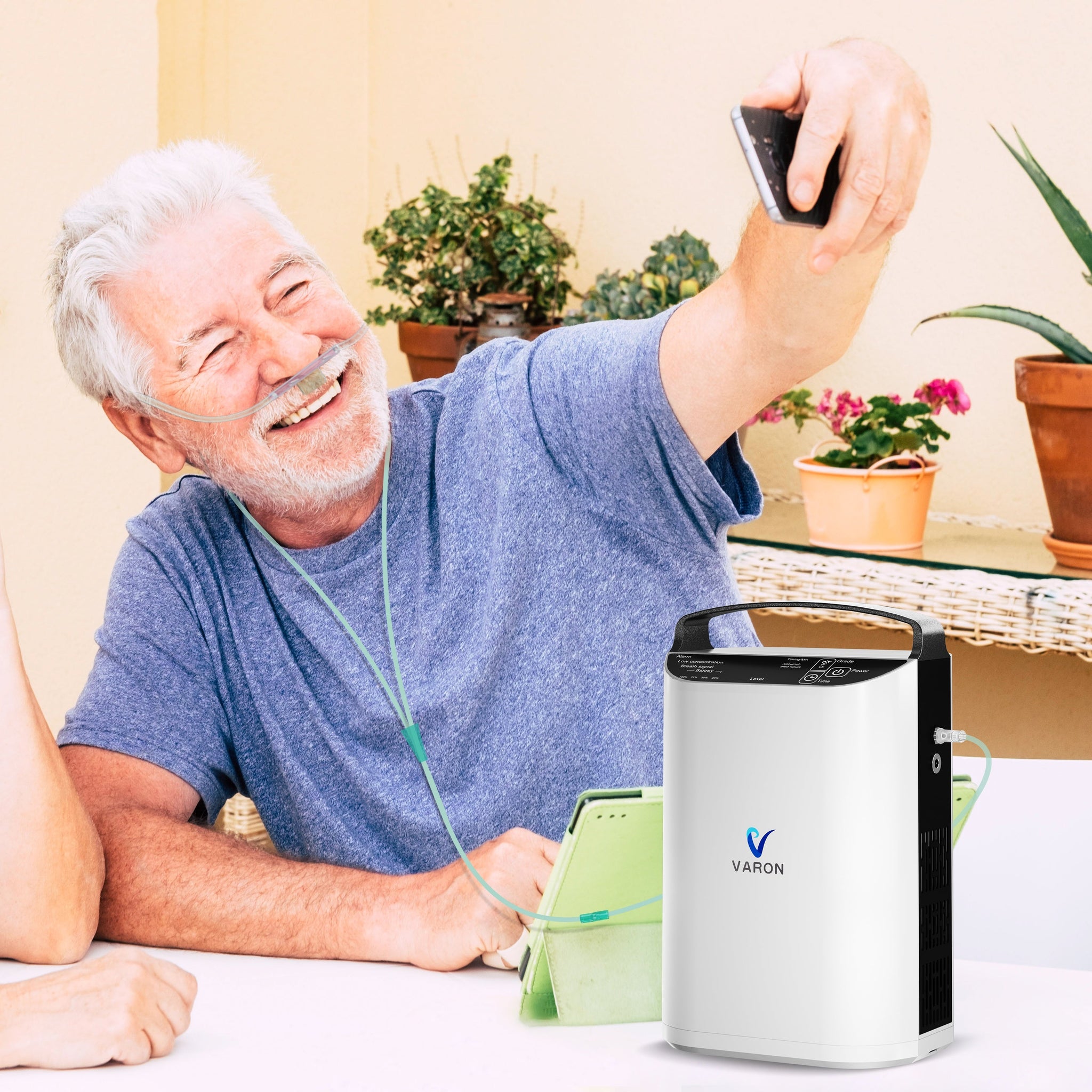 VARON VP-1 Pulse Concentrateur d'oxygène portable - Fonctionnement 24h, certifié CE VARON-FR