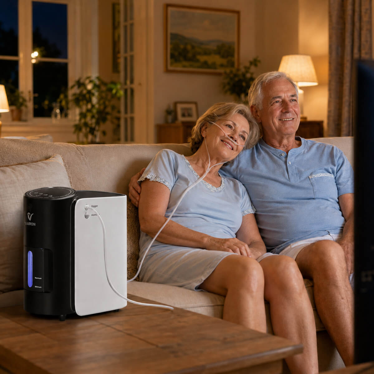 VARON VH-1 Concentrateur d'oxygène à domicile | 7 Niveaux de Réglage, Vital Senior Health, certifié CE VARON
