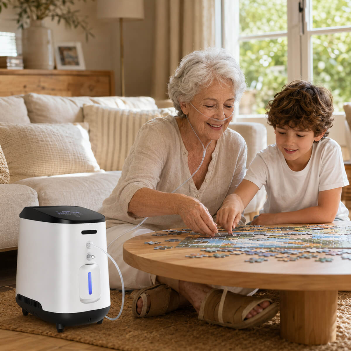 VARON VH-2 Concentrateur d'oxygène à domicile | 7 Niveaux de Réglage, Fonctionnement 24H, Approuvé CE VARON
