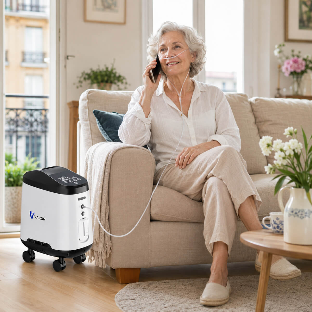 VARON VH-2 PRO Concentrateur d'oxygène à domicile | 9 Niveaux de Réglage, Approuvé CE VARON
