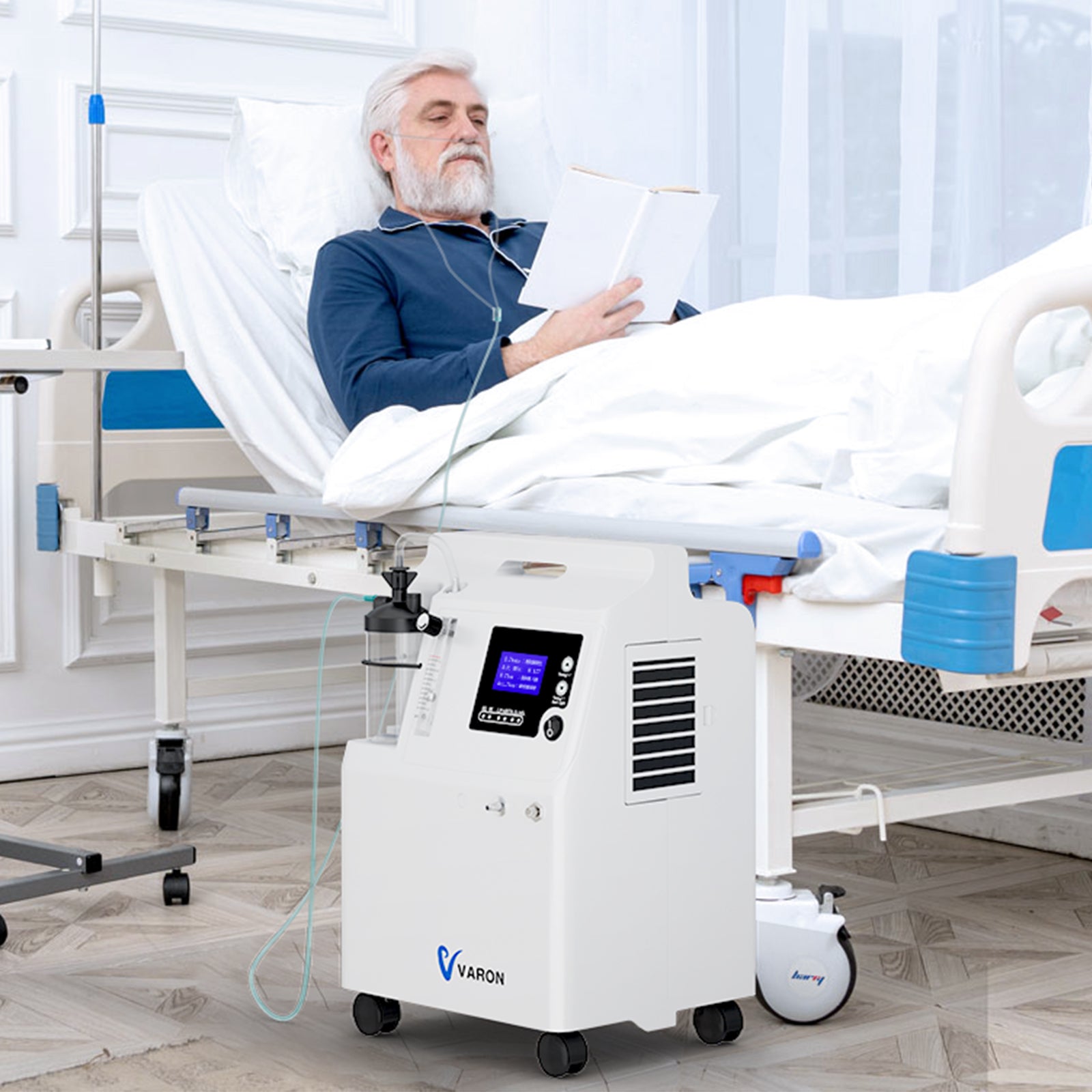 VARON Serene 5 5L concentrateur d'oxygène continu à domicile pour les personnes âgées