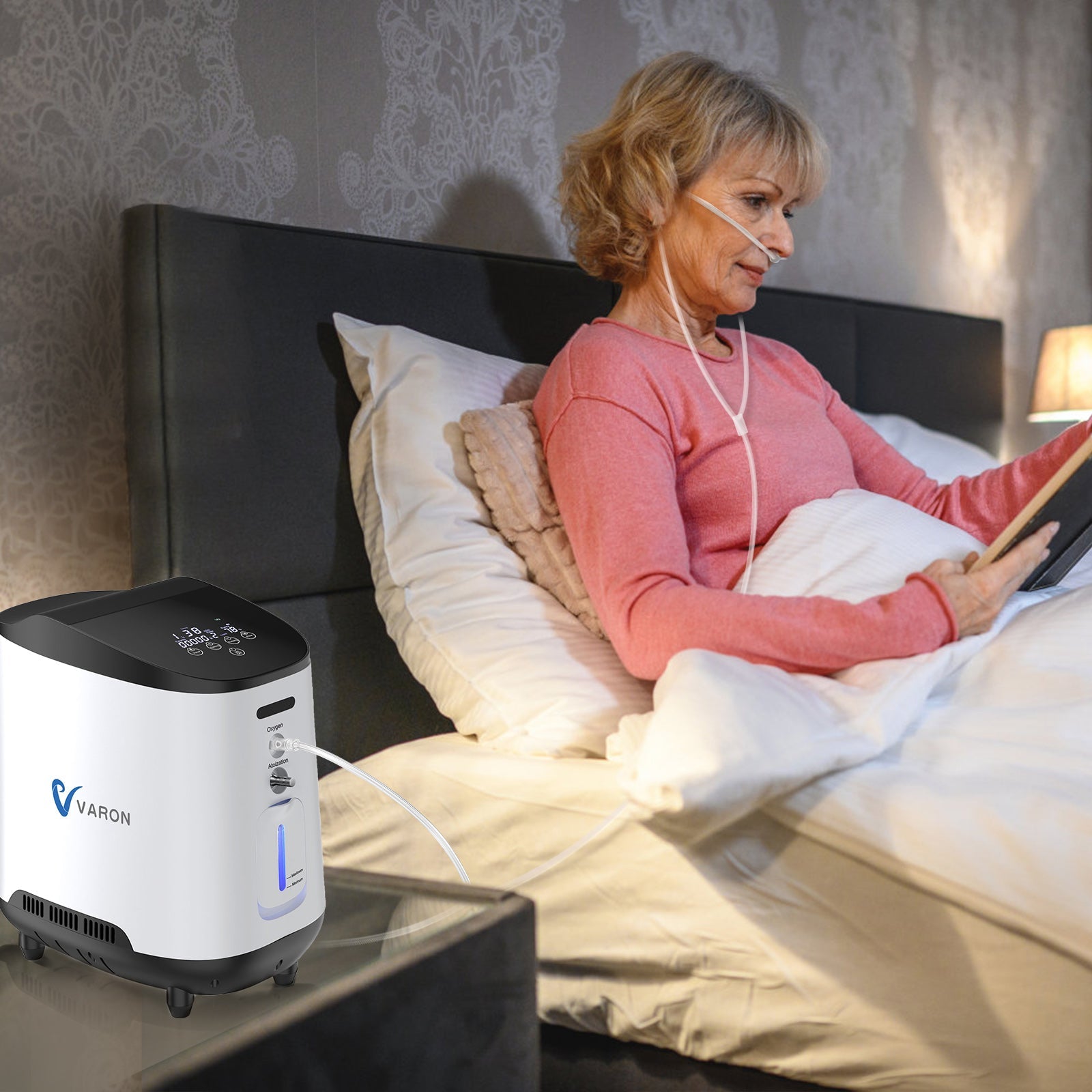 VARON VH-2 concentrateur d'oxygène continu à domicile pour les personnes âgées