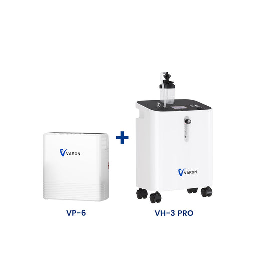【Pack Essentiel】VARON VH-3 PRO + VP-6 | Solution complète d’oxygène à domicile et en déplacement VARON