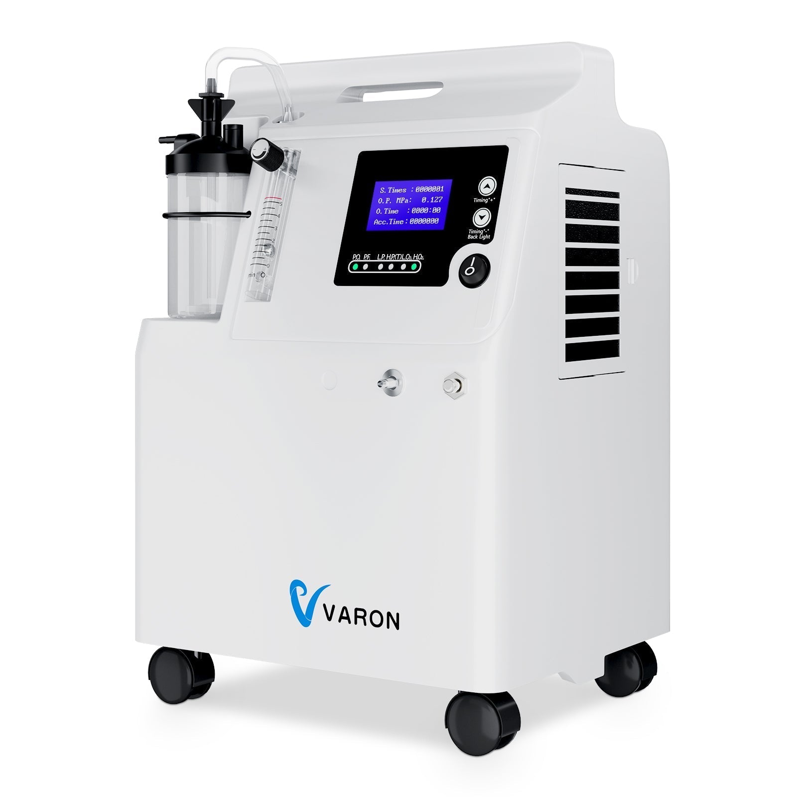 VARON Serene 5 Concentrateur d'oxygène continu à domicile , soins respiratoires complets, approuvé par la FDA