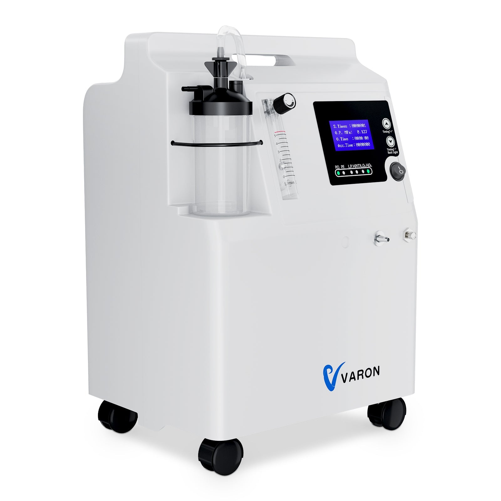 VARON Serene 5 5L Concentrateur d'oxygène continu à domicile , soins respiratoires complets, approuvé par la FDA