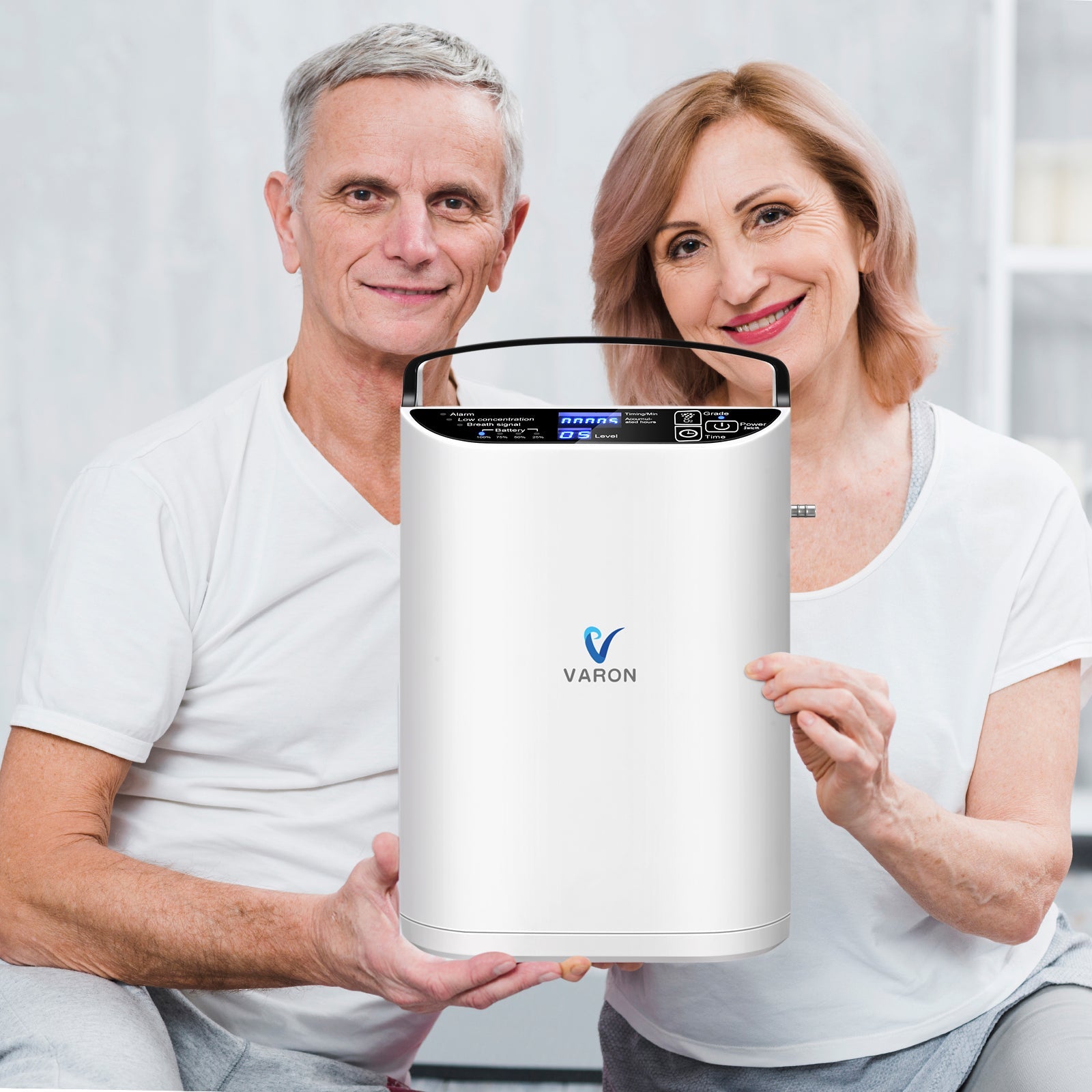 VARON VP-1 Concentrateur d'oxygène continu portable pour les personnes âgées