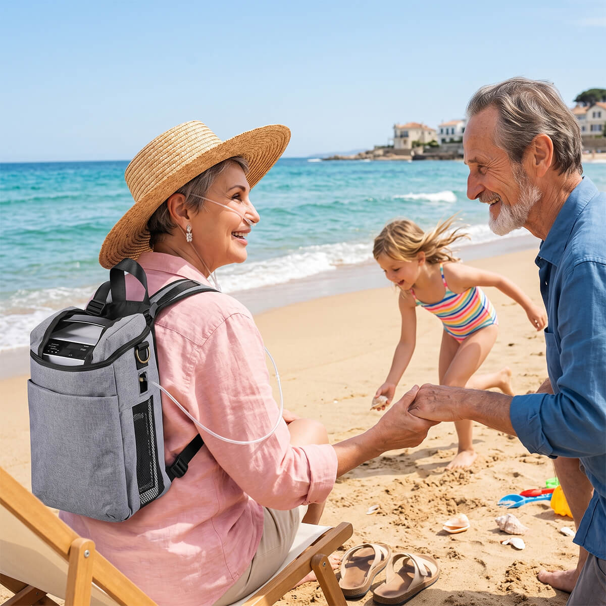 VARON VP-1 Pulse Concentrateur d'oxygène portable - Fonctionnement 24h, certifié CE VARON-FR