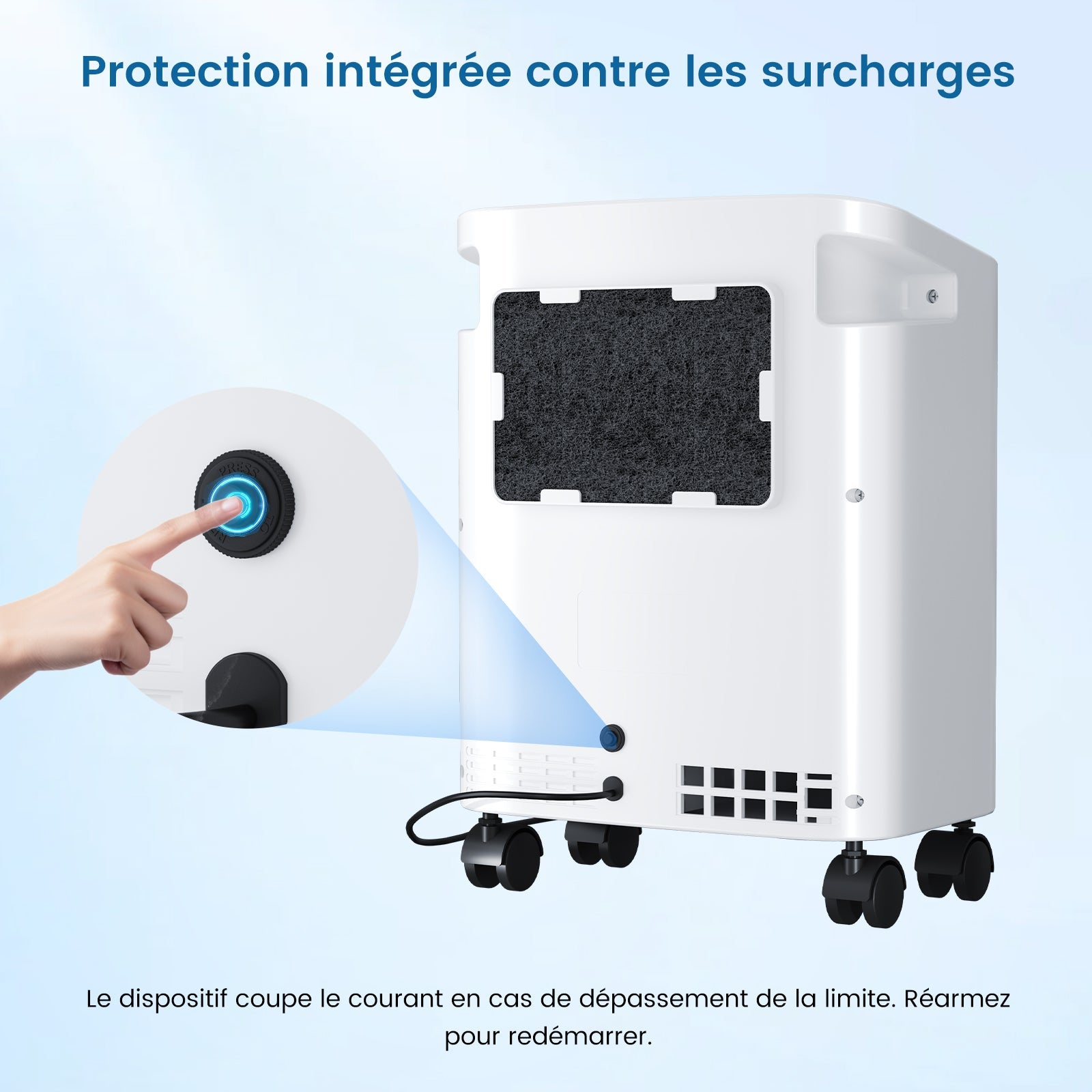 VARON VH-3 PRO Concentrateur d'oxygène à domicile | 10 Niveaux de Réglage, Thérapie Confortable, certifié CE VARON