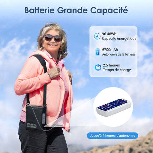VARON VP-8G | Concentrateur Oxygen Portable Pulsé - 93% Pureté - Autonomie Étendue VARON-FR