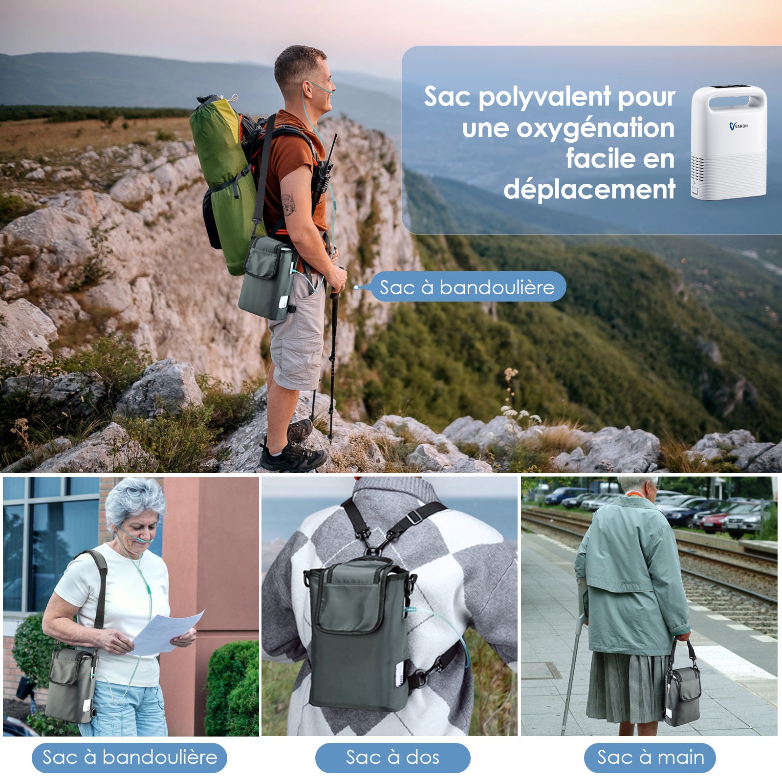 VARON VP-2 Accessoires pour le concentrateur d'oxygène portable