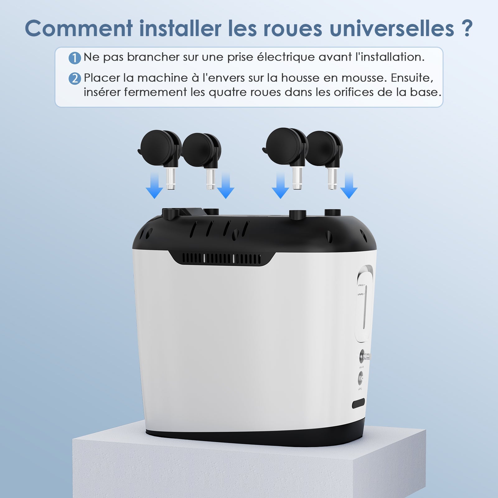 VARON PRO VH-2 Concentrateur d'oxygène à domicile | 9 Niveaux de Réglage, Approuvé CE VARON
