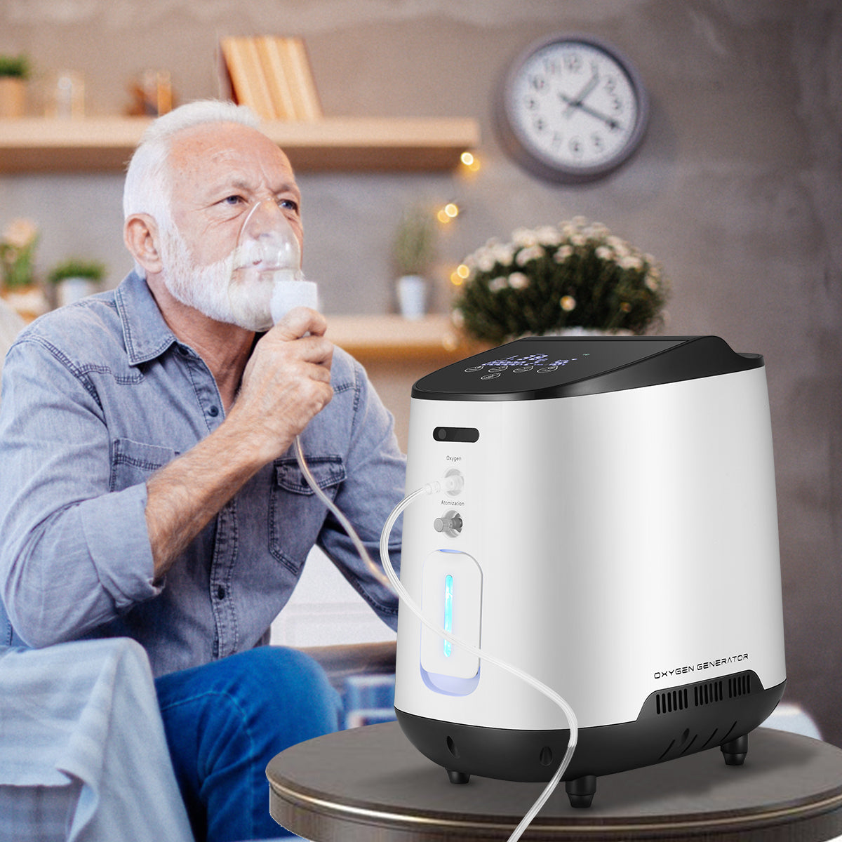 VARON VH-2 concentrateur d'oxygène continu à domicile pour les personnes âgées