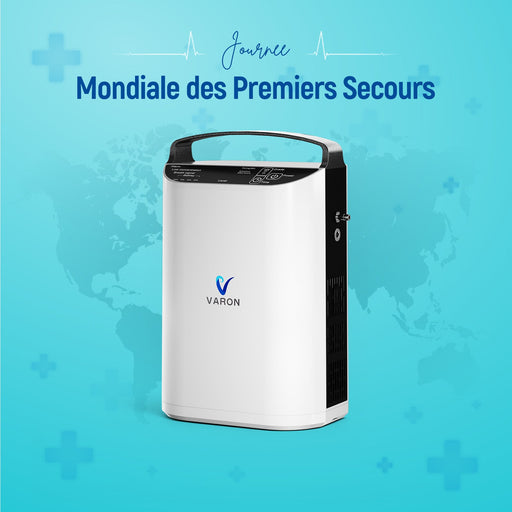 VARON VP-1 Pulse Concentrateur d'oxygène portable - Fonctionnement 24h, certifié CE VARON-FR