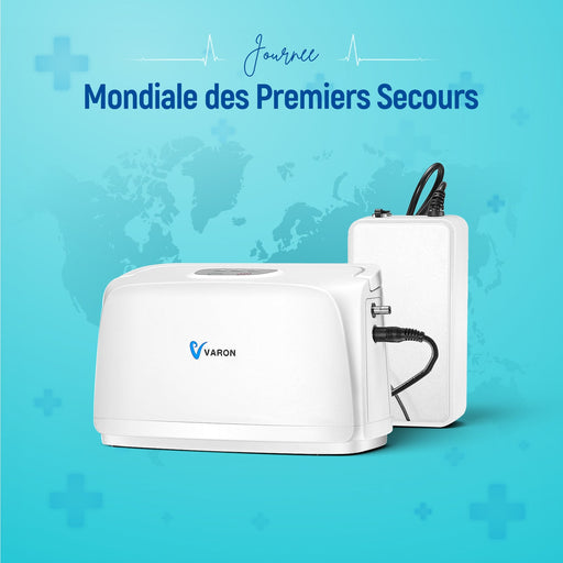 Concentrateur d'oxygène VARON VL-1 | Idéal pour la mobilité, certifié CE VARON
