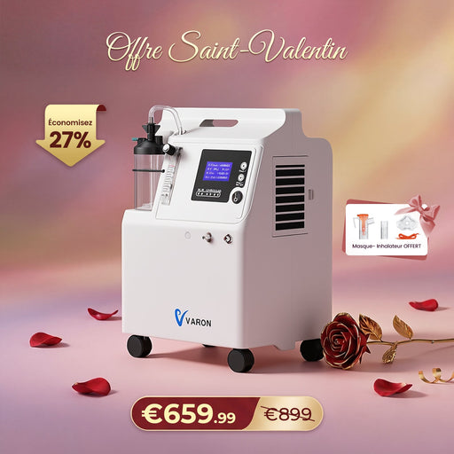 FDA Concentrateur d'oxygène VARON Serene 5 5L-Certification CE, 72H de fonctionnement VARON