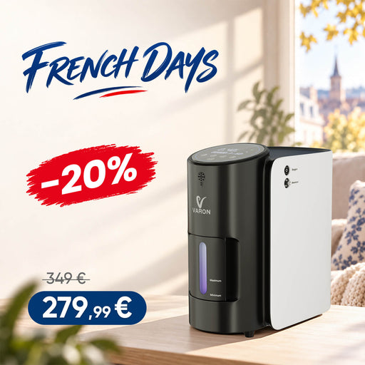 VARON VH-1 Concentrateur d'oxygène à domicile | 7 Niveaux de Réglage, Vital Senior Health, certifié CE VARON