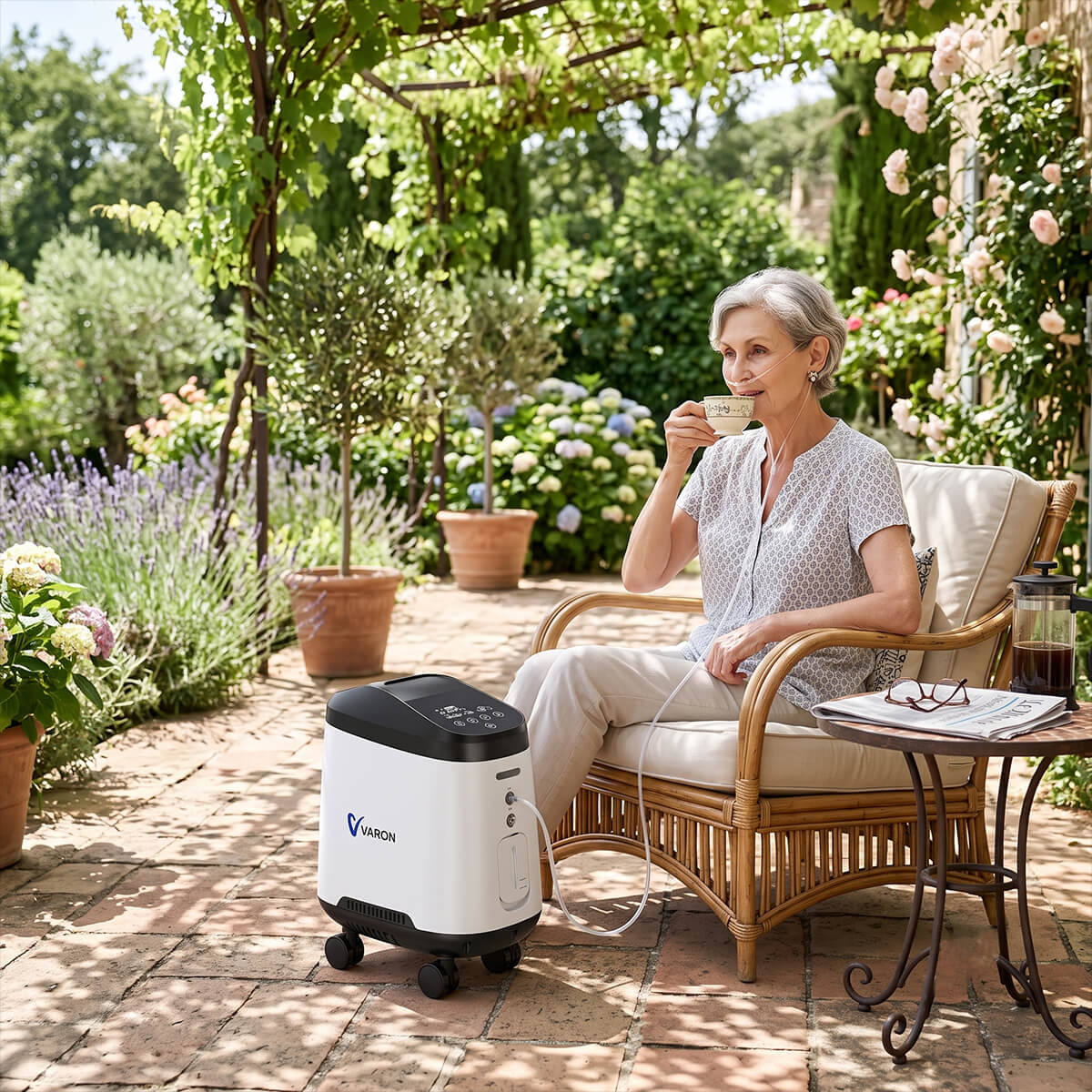VARON VH-2 PRO Concentrateur d'oxygène à domicile | 9 Niveaux de Réglage, Approuvé CE VARON