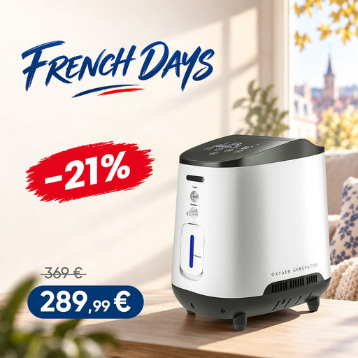 VARON VH-2 Concentrateur d'oxygène à domicile | 7 Niveaux de Réglage, Fonctionnement 24H, Approuvé CE VARON