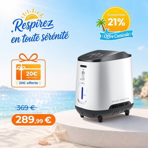 VARON VH-2 Concentrateur d'oxygène à domicile | 7 Niveaux de Réglage, Fonctionnement 24H, Approuvé CE VARON