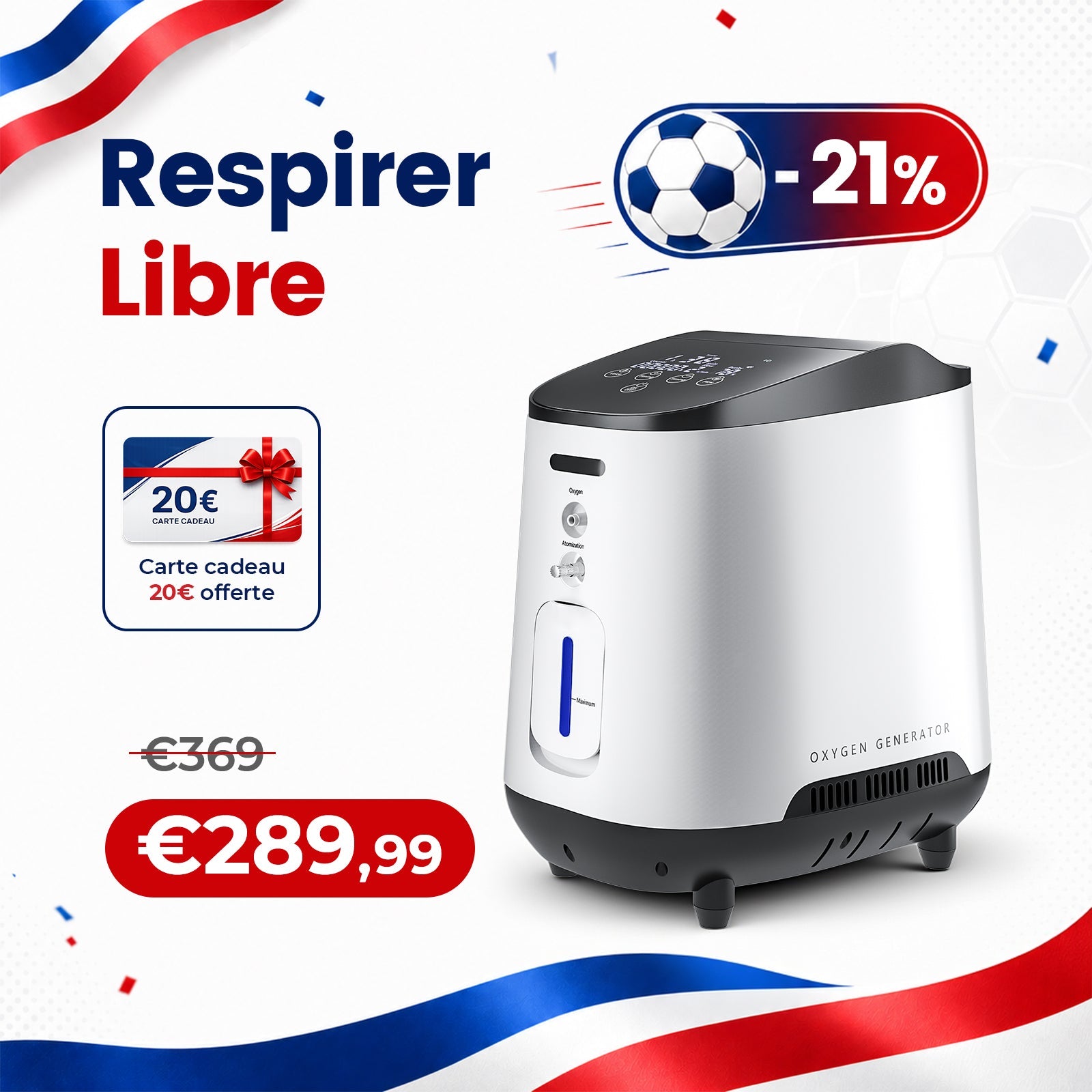 VARON VH-2 Concentrateur d'oxygène à domicile | 7 Niveaux de Réglage, Fonctionnement 24H, Approuvé CE VARON