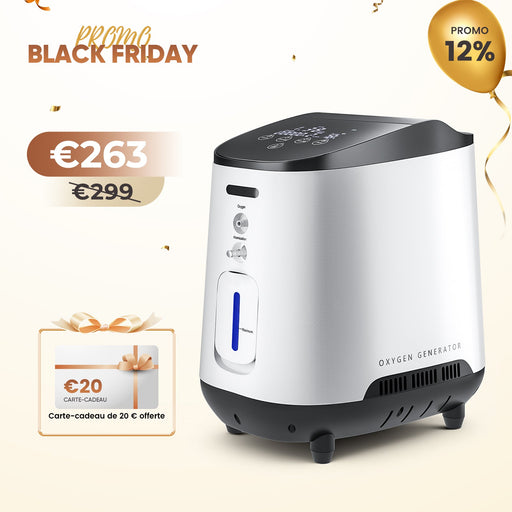 VARON VH-2 Concentrateur d'oxygène à domicile | 7 Niveaux de Réglage, Fonctionnement 24H, Approuvé CE VARON