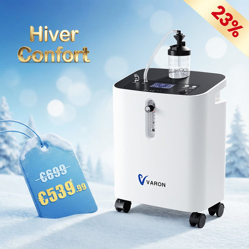 [Précommande] VARON VH-3 PRO Concentrateur d'oxygène à domicile | 10 Niveaux de Réglage, Thérapie Confortable, certifié CE VARON