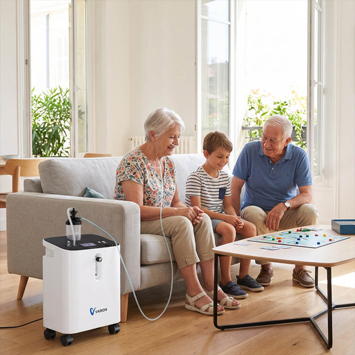 VARON VH-3 PRO Concentrateur d'oxygène à domicile | 10 Niveaux de Réglage, Thérapie Confortable, certifié CE VARON
