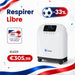 Concentrateur d'oxygène VARON VH-4 pour domicile | Flux continu réglable 1-9 L/min VARON