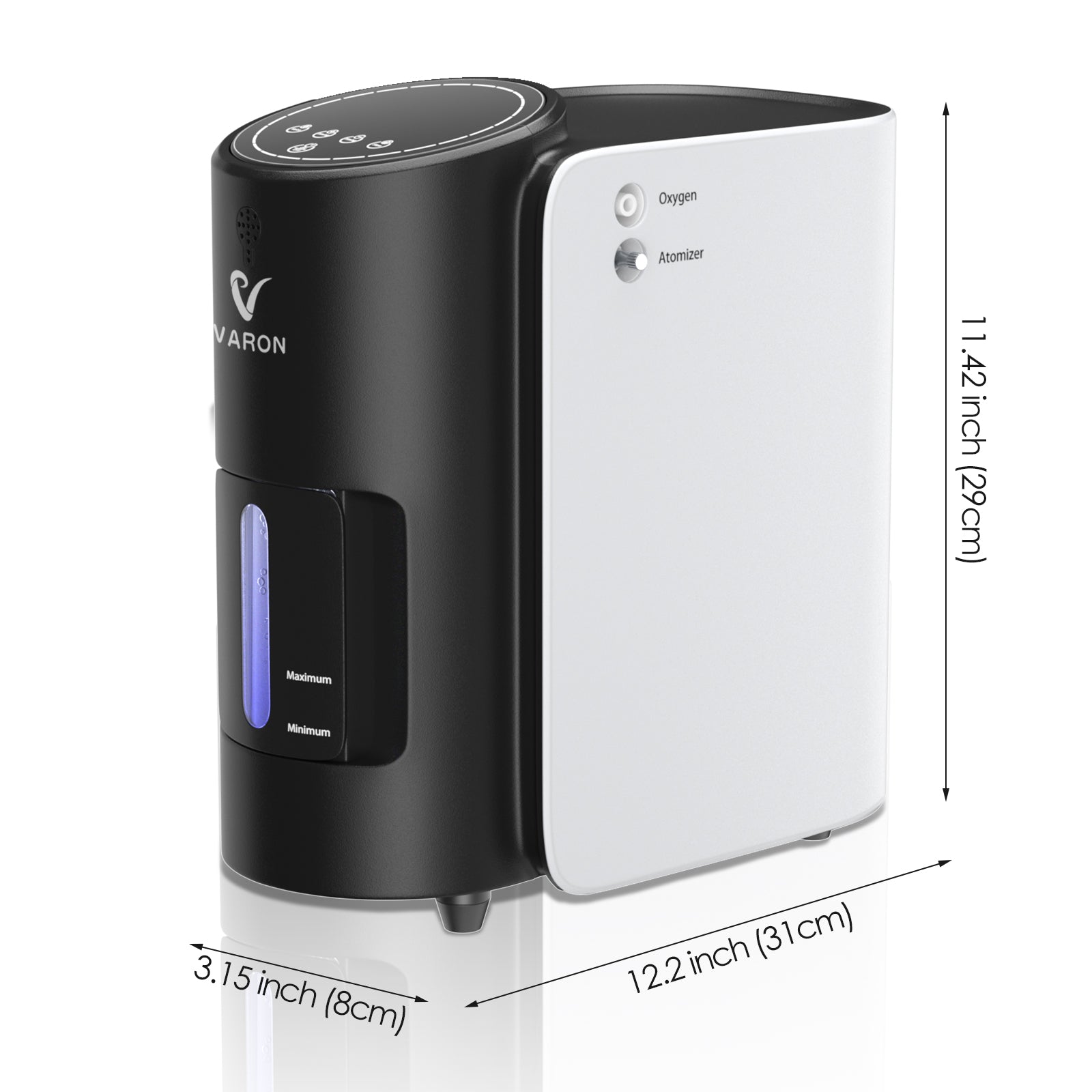 VARON VH-1 Concentrateur d'oxygène à domicile | 7 Niveaux de Réglage, Vital Senior Health, certifié CE VARON