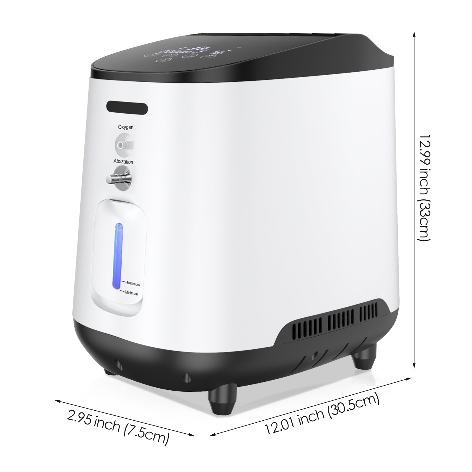 VARON VH-2 Concentrateur d'oxygène à domicile | 7 Niveaux de Réglage, Fonctionnement 24H, Approuvé CE VARON