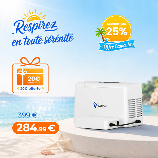 VARON VL-2 Light Concentrateur d'oxygène portable continu 3L/min, certifié CE VARON