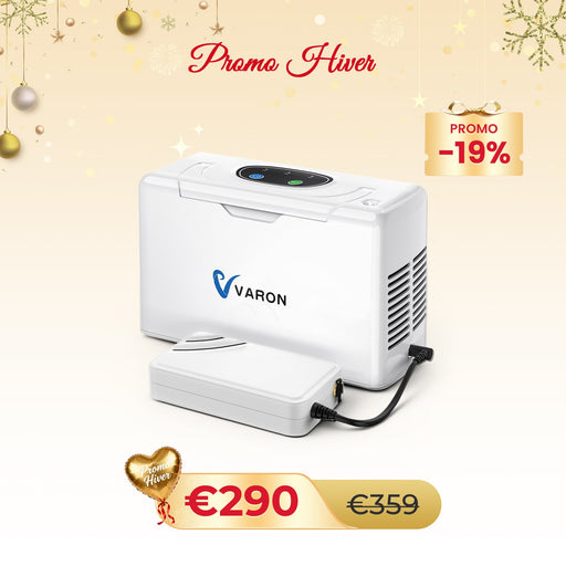 VARON VL-2 Light Concentrateur d'oxygène portable continu 3L/min, certifié CE VARON