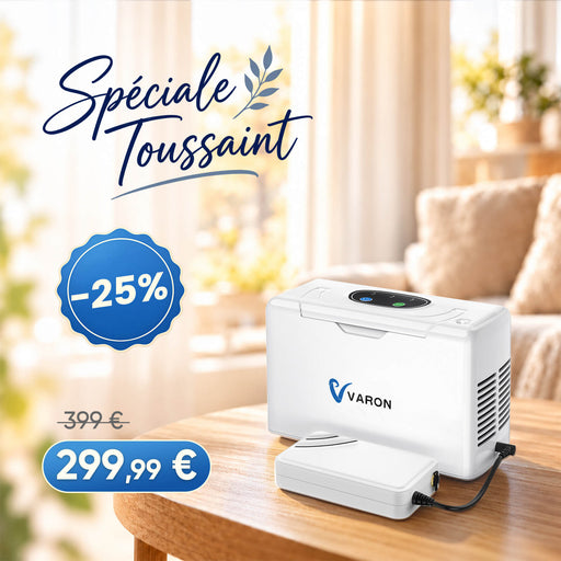 VARON VL-2 Light Concentrateur d'oxygène portable continu 3L/min, certifié CE VARON
