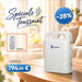 VARON VP-2 Pulse Concentrateur d'oxygène portable - 93% d'oxygène, batterie longue durée, certifié CE VARON-FR