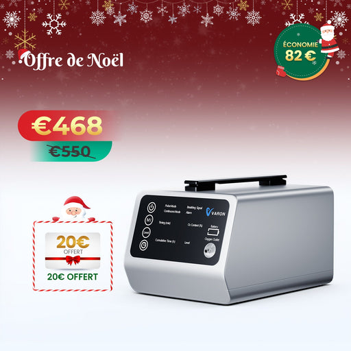 VARON VT-1 Concentrateur d'oxygène pulsé et continu - Idéal pour les voyages, certifié CE VARON