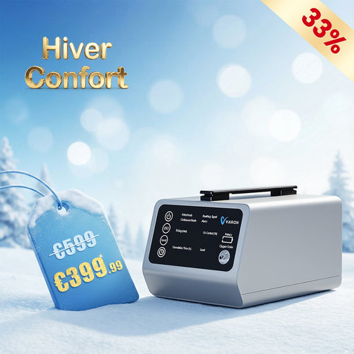 VARON VT-1 Concentrateur d'oxygène pulsé et continu - Idéal pour les voyages, certifié CE VARON