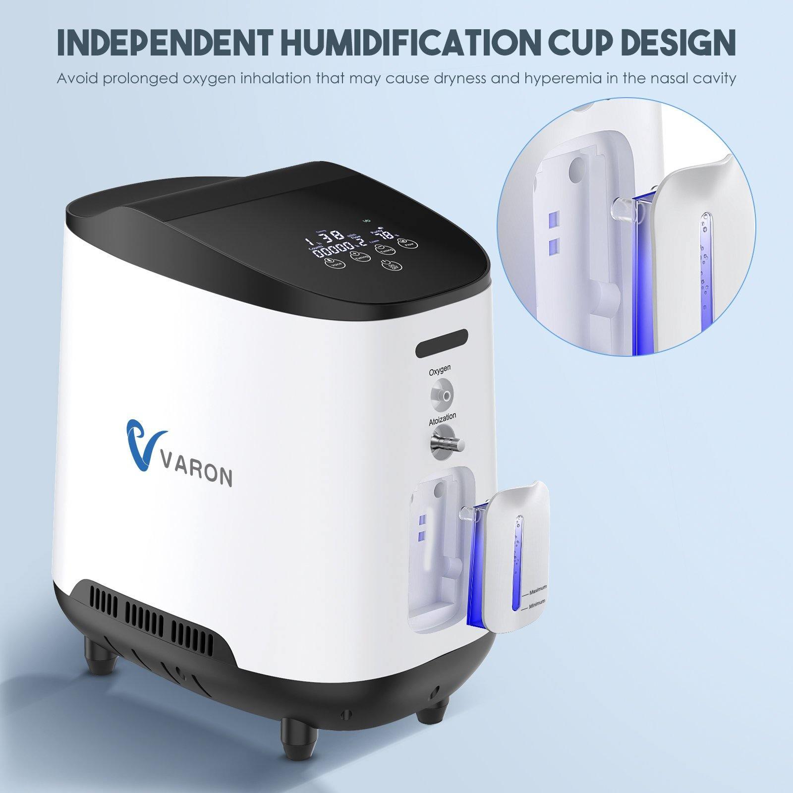  VARON VH-2 Concentrateur d'oxygène continu à domicile, commande intelligente et faible niveau sonore